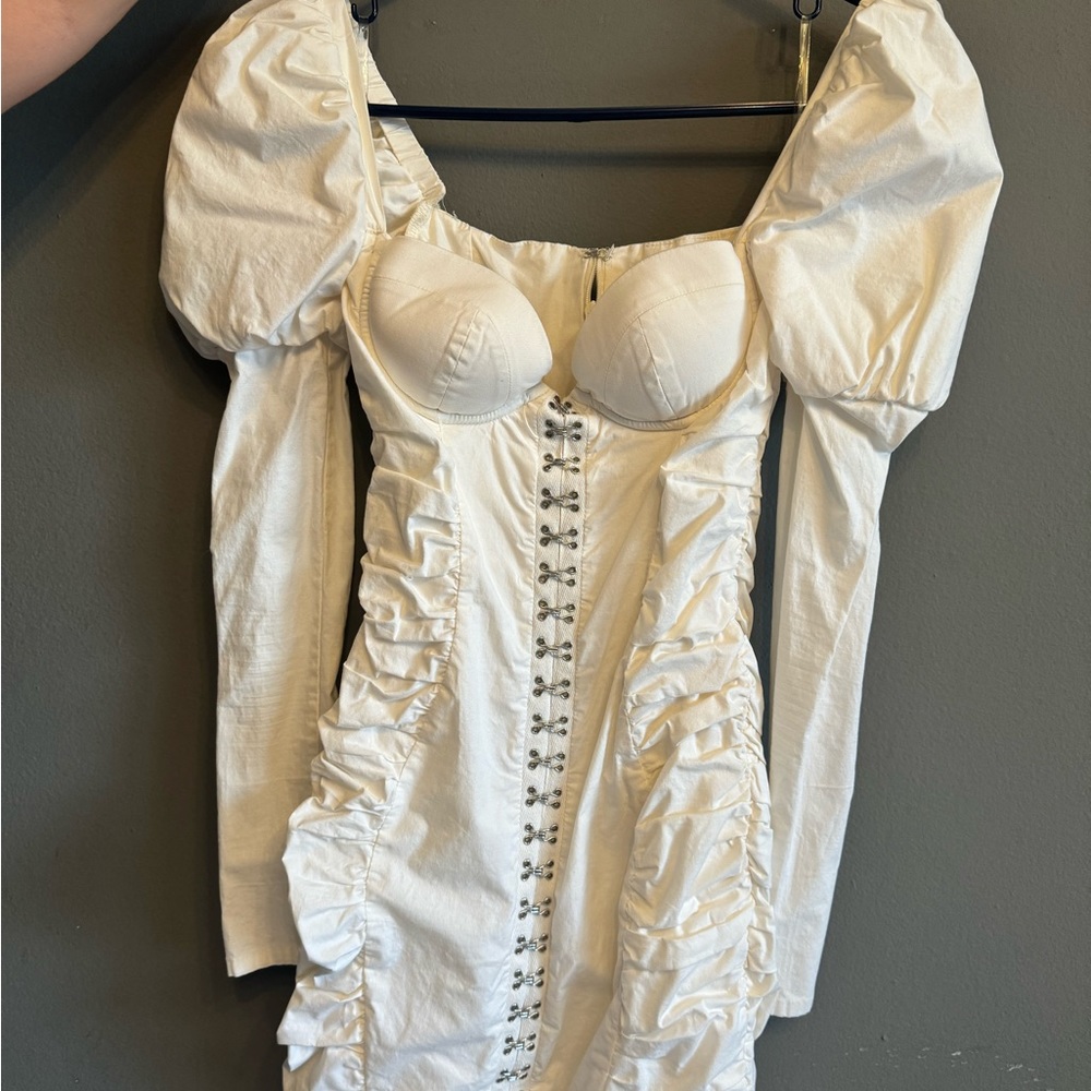 White Mini Holiday Dress